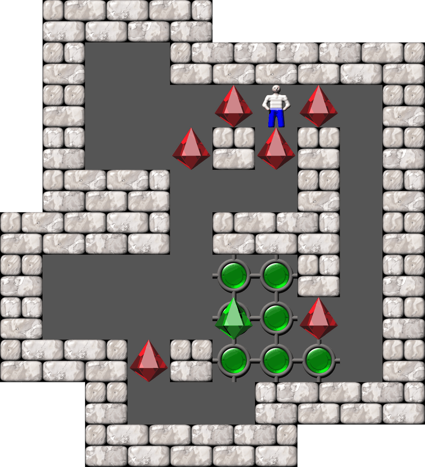 Sokoban Mass Remodel level 1640